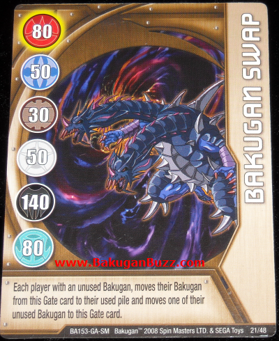 Bakugan Battle Brawlers DARKUS FOIL Ability Card 45/48 BA177 2008